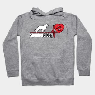 Shepherd dog heart love Hoodie